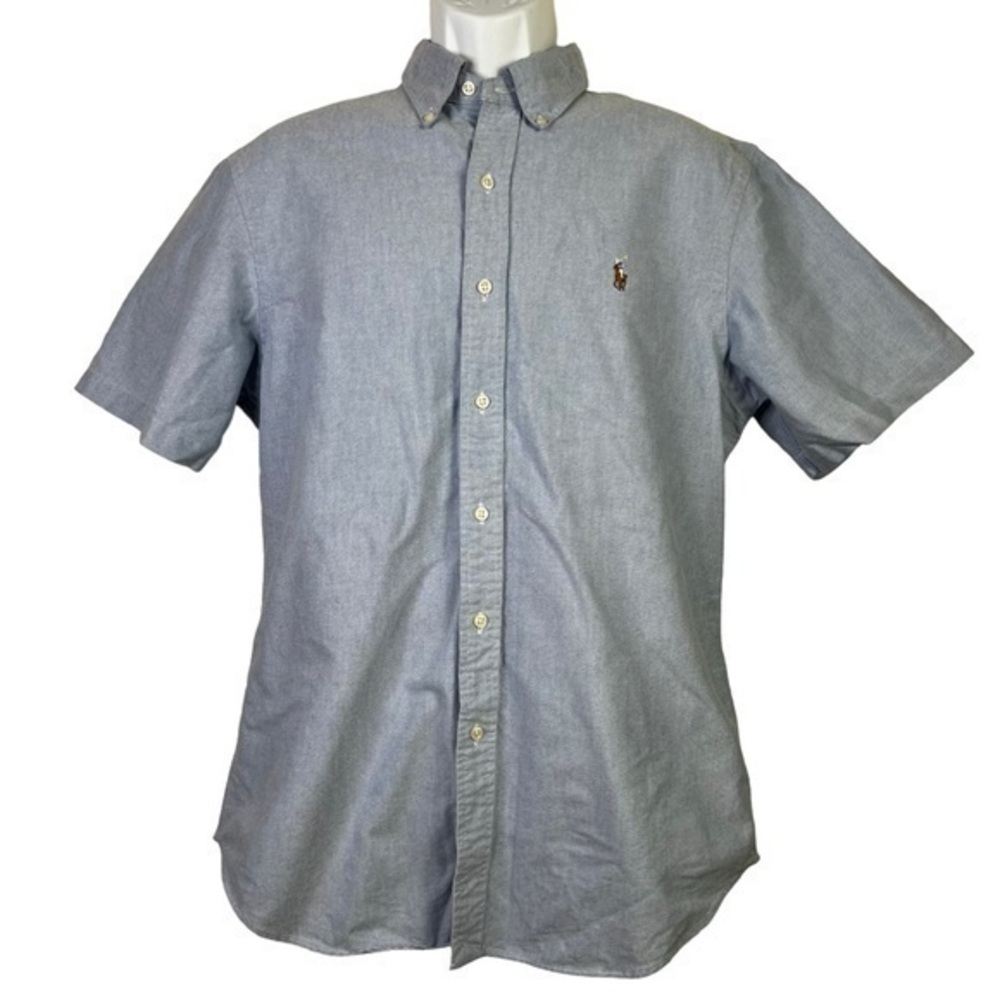 Ralph Lauren Men’s Casual Shirt Blue Navy Size L Short Sleeve